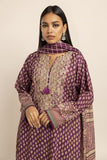 Khaadi Fabrics 3 Piece Suit Printed Embroidered Light Khaddar BLK231005 Winter Collection
