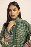 Khaadi Fabrics 3 Piece Suit Printed Embroidered Light Khaddar BLK231007 Winter Collection