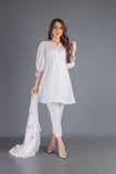 Bareeze Rawaj Range Bnl1064 White Dress