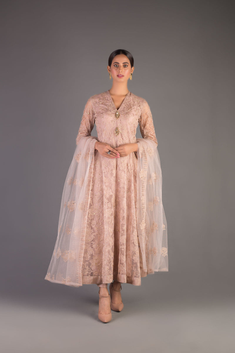 Bareeze Raj Kumari 1 Bnl1094 Beige Dress