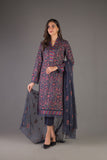 Bareeze Kani Work Bnl1155 Navy Blue Dress