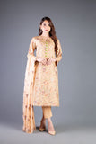 Bareeze Dusky Dream Bnl1178 Peach Dress