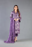 Bareeze Dusky Dream Bnl1178 Purple Dress