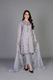 Bareeze Floral Melody Bnl1254 Grey Dress