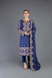 Bareeze Antique Range Bnl627 Navy Blue Dress