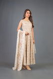 Bareeze Pearl Blossom Bnl822 Beige Dress