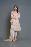 Bareeze Florecent Mist Bnl886 Light Grey Dress