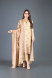Bareeze Jacobean Bnl902 Brown Dress