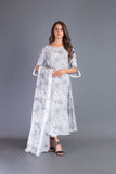 Bareeze Daffodils Bnl952 White Dress