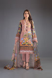 Bareeze Printed Pr815 Brown Dress