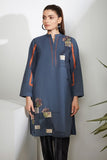 AlKaram Dyed Embroidered Dobby Kurti C1B-21 Pret 2021
