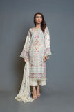 Bareeze Damascus Range Ch3051 Off White Dress