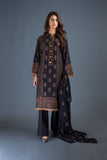 Bareeze Vintage Dusk Ch3073 Black Dress