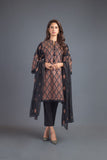 Bareeze Geometric Kingdom Ch3077 Black Dress