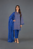 Bareeze Ethnic Charm Ch3090 Blue Dress