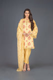 Bareeze Vintage Glam Ch3121 Yellow Dress