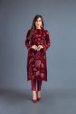 Bareeze Swan Range Ch3136 Red Dress