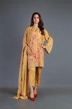 Bareeze Floral Artisty 1 Ch3234 Mustard Dress