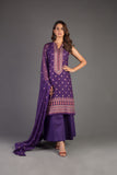 Bareeze Haleema Sultan Ch3308 Purple Dress