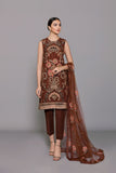 Bareeze Oraal Ch3319 Brown Dress