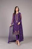 Bareeze Royal Virsa Ch3362 Purple Dress