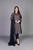 Bareeze Ethnic Rhythum Ch3368 Blue Dress