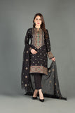 Bareeze Cross Stitch Harmony Ch3375 Black Dress