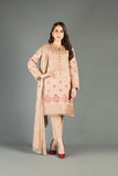 Bareeze Mughal Flora Ch3406 Brown Dress