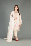 Bareeze Mughal Flora Ch3406 Cream Dress