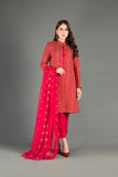 Bareeze Abstract Charm Ch3412 Red Dress