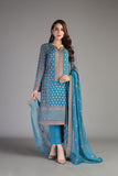 Bareeze Gold Palace Ch3416 Blue Dress