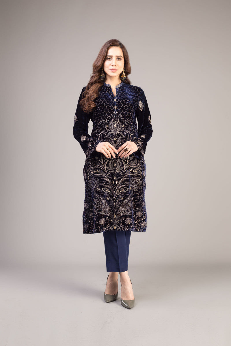 Bareeze Terzic Range Ch3343 Blue Dress