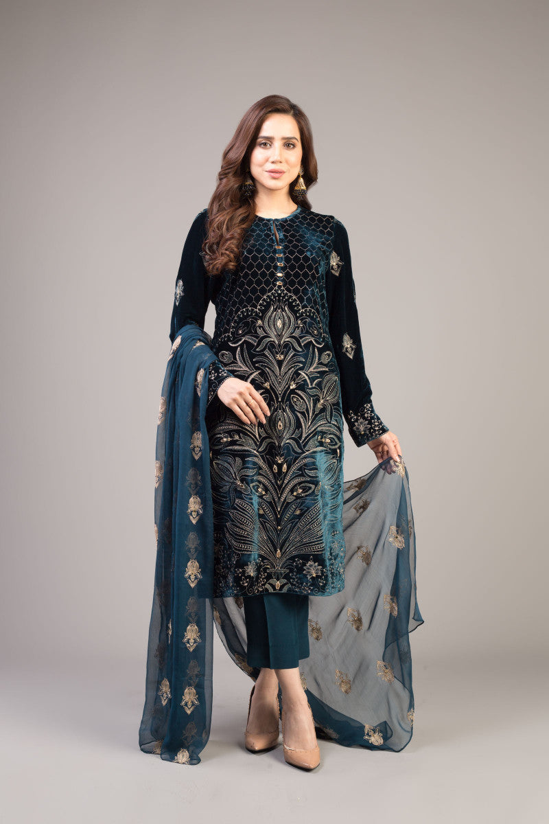 Bareeze Terzic Range Ch3343 Green Dress