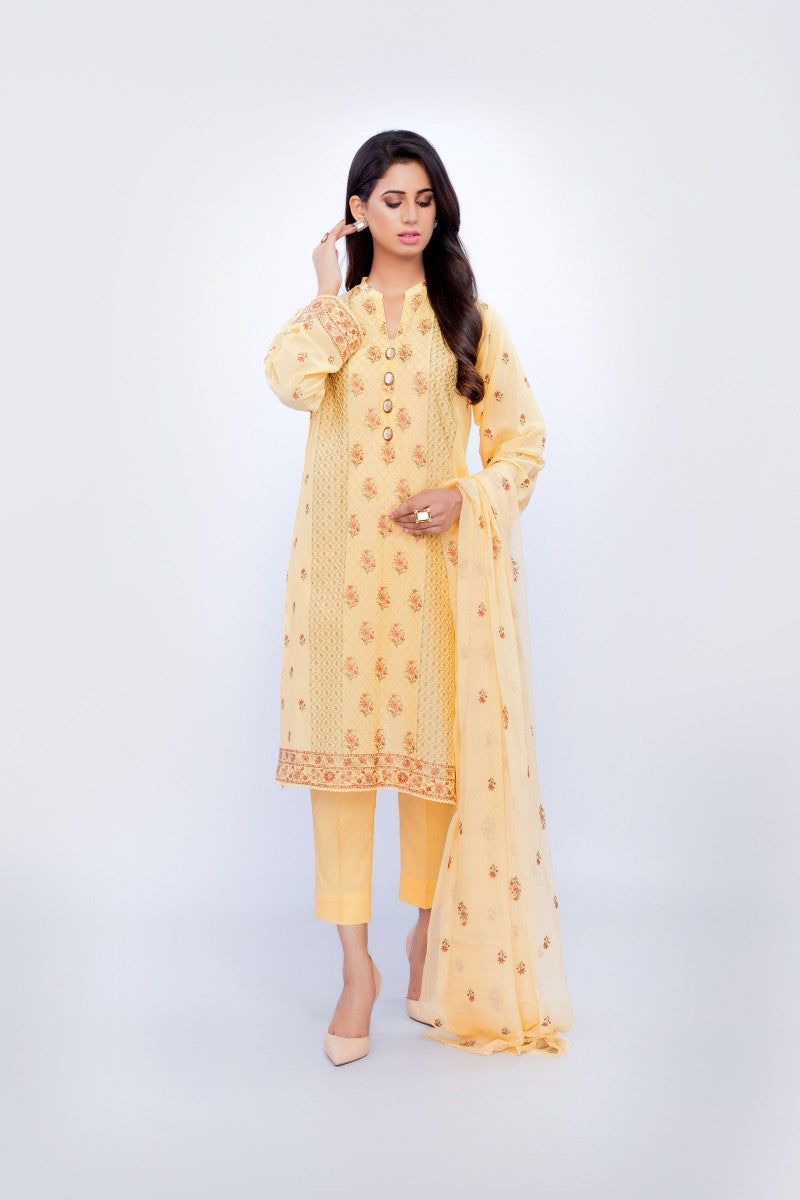 Bareeze Classic India Bnl476 Yellow Dress