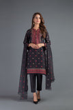 Bareeze Cross Stitch 2 Bnl1070 Black Dress