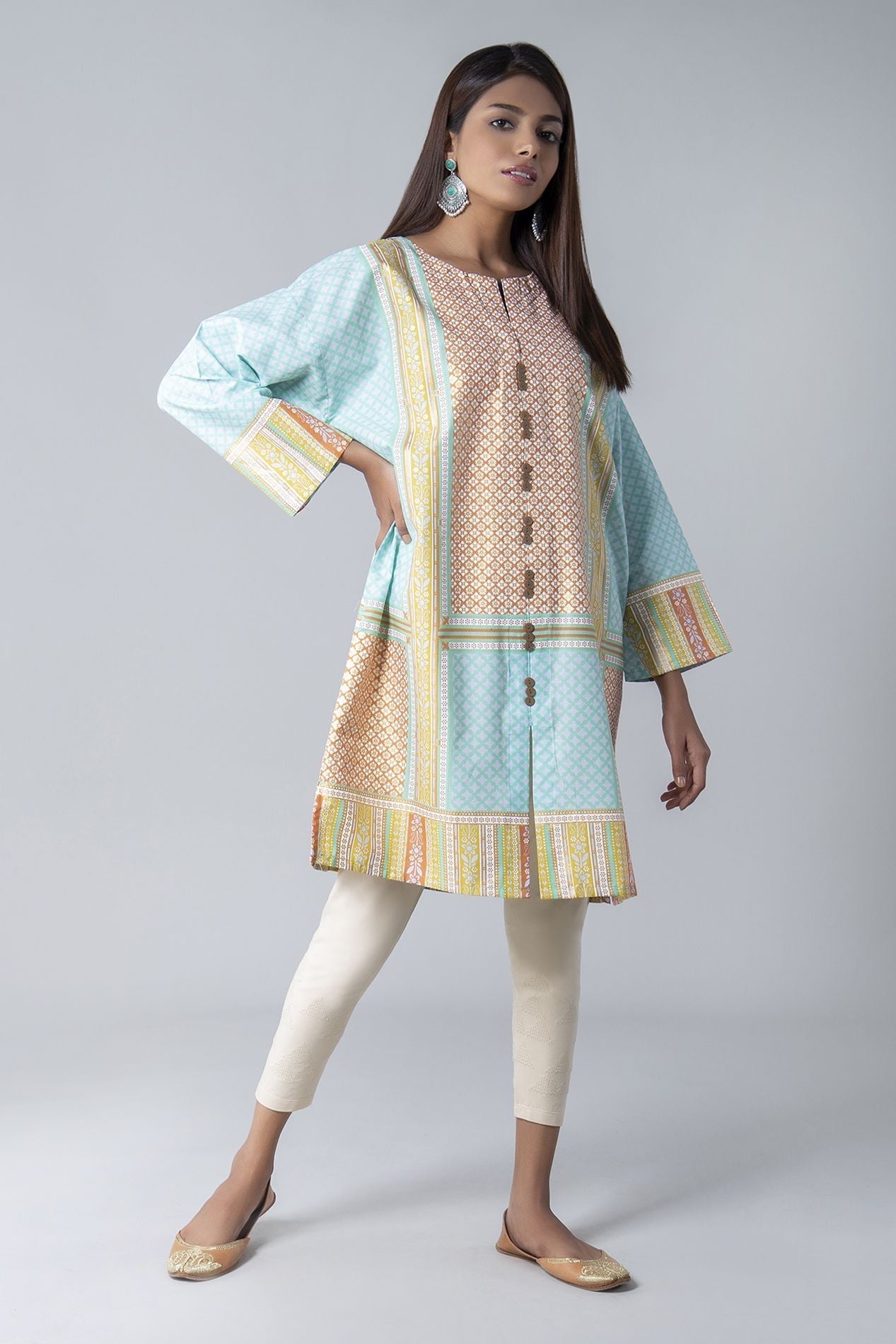 Khaadi A21149 Beige Lawn Collection 2021