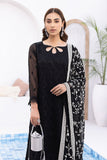 Azure Dark Moon Embroidered 3pcs