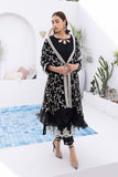 Azure Dark Moon Embroidered 3pcs