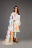 Bareeze Printed Pr40 Sky Blue Dress