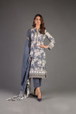 Bareeze Printed Pr42 Navy Blue Dress