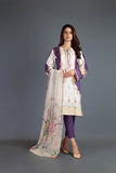 Bareeze Printed Pr03 Purple Dress