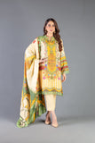 Bareeze Printed Pr53 Light Yellow Dress