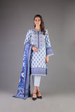 Bareeze Printed Pr59 Sky Blue Dress