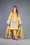 Bareeze Printed Pr62 Yellow Dress