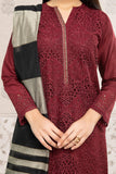 Maria B DW EF22 41 Maroon   Eid Casual Wear RTW 2022