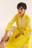 Khaadi EST22261 Yellow Casual Prets 2022