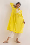 Khaadi EST22261 Yellow Casual Prets 2022