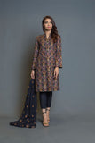 Bareeze Evening Charm Bnl877 Navy Blue Dress