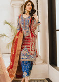 Maryum N Maria FMM20PC 05 Red Bluez Freesia Premium Chiffon
