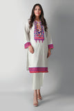 Khaadi I21312 White Autumn Collection 2021